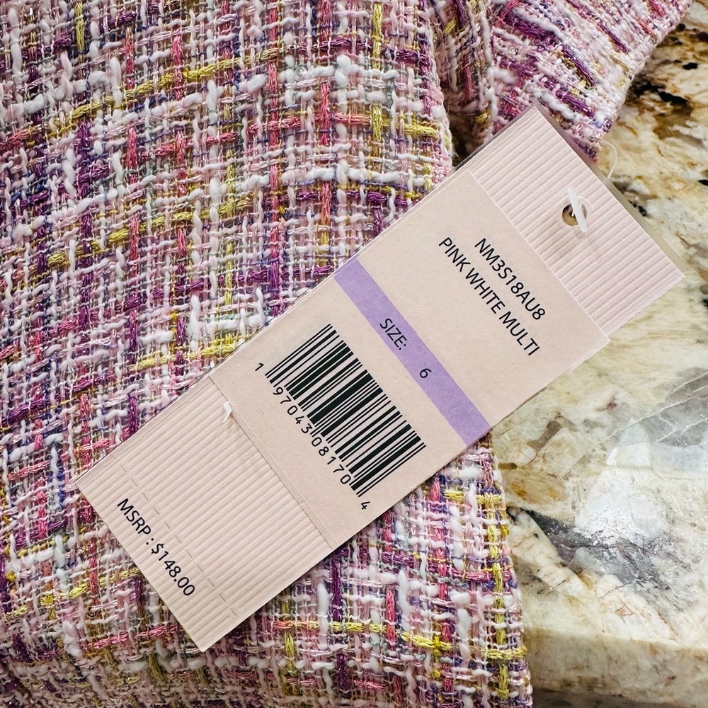 Nanette Lepore Tweed Boucle Mini Sheath Dress - Picture 5 of 6